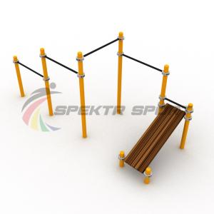 Купить Каскад турников со скамьей для пресса Воркаут SP WRK-12_76mm в Шахтах 